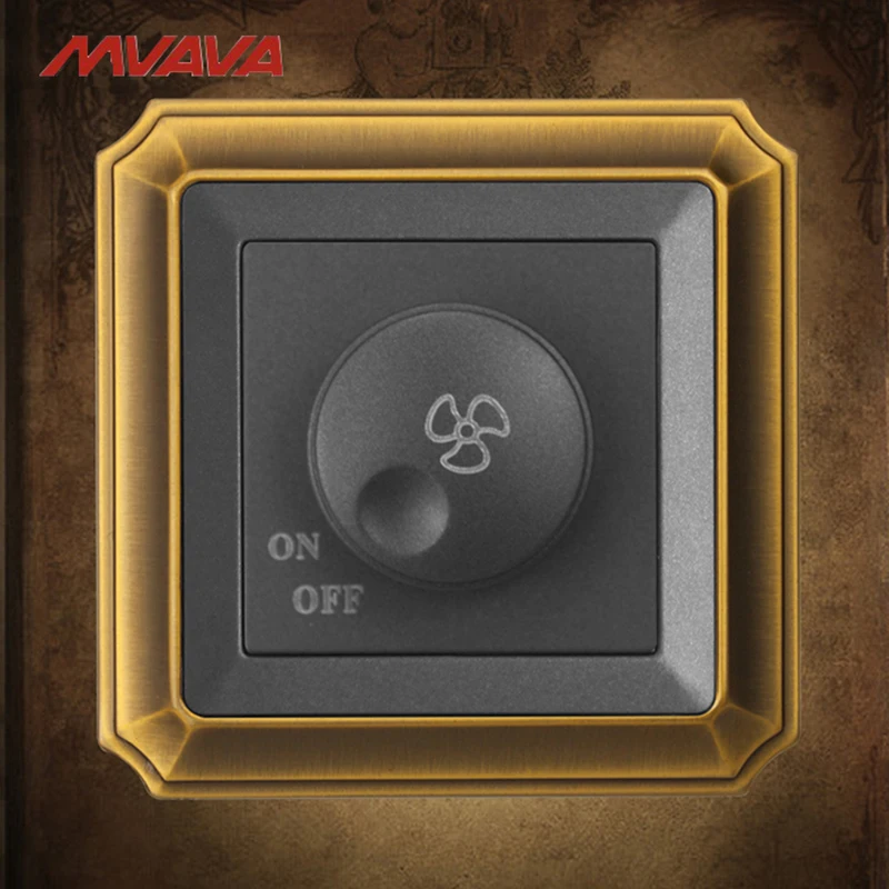 Потолочный вентилятор MVAVA вращается включение/выключение диммер контроль