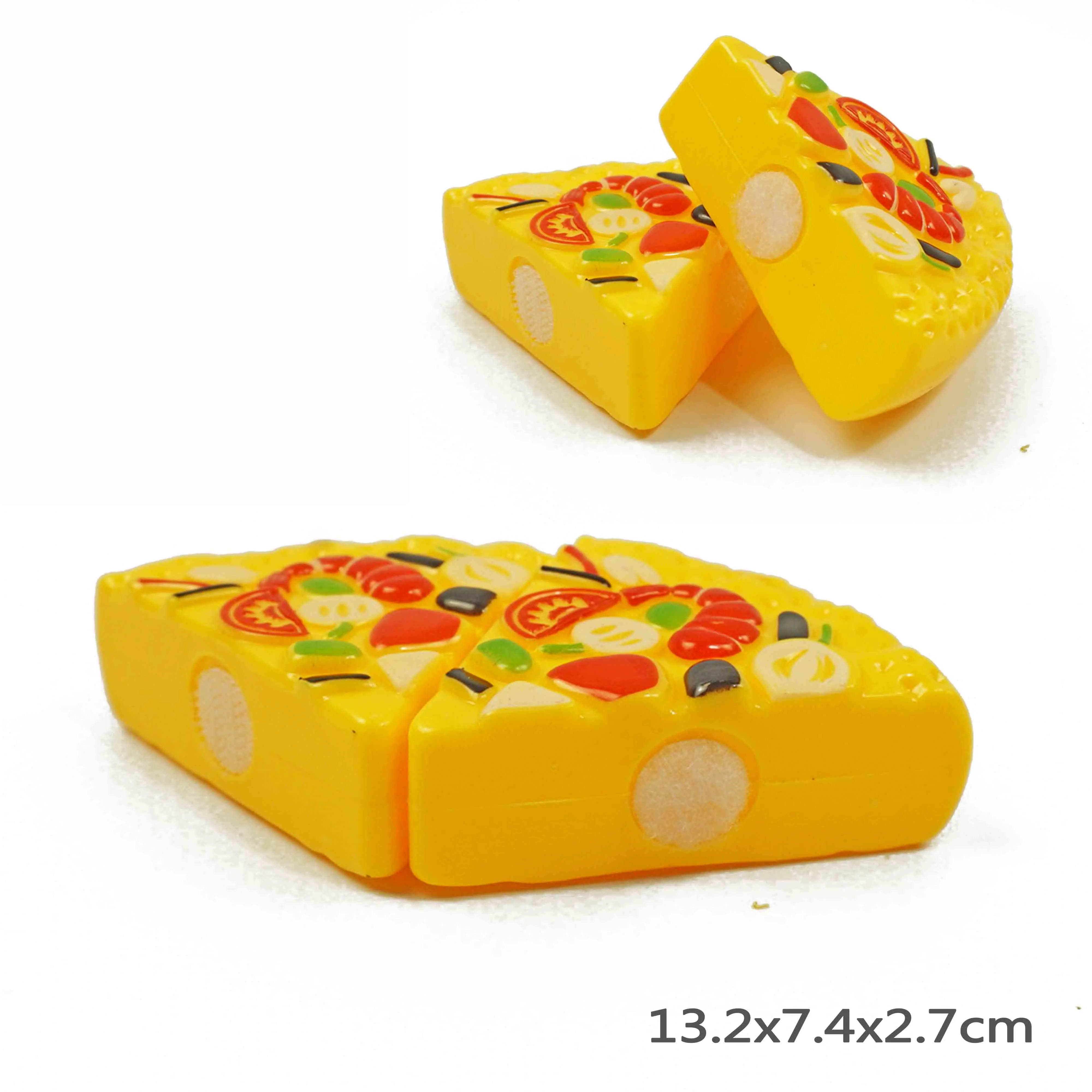Pizza Детские кухонные режущие игрушки, миниатюрная посуда и игрушки для еды, палочки для еды, ролевые игры, пластиковые Детские обучающие игрушки - Цвет: Pizza