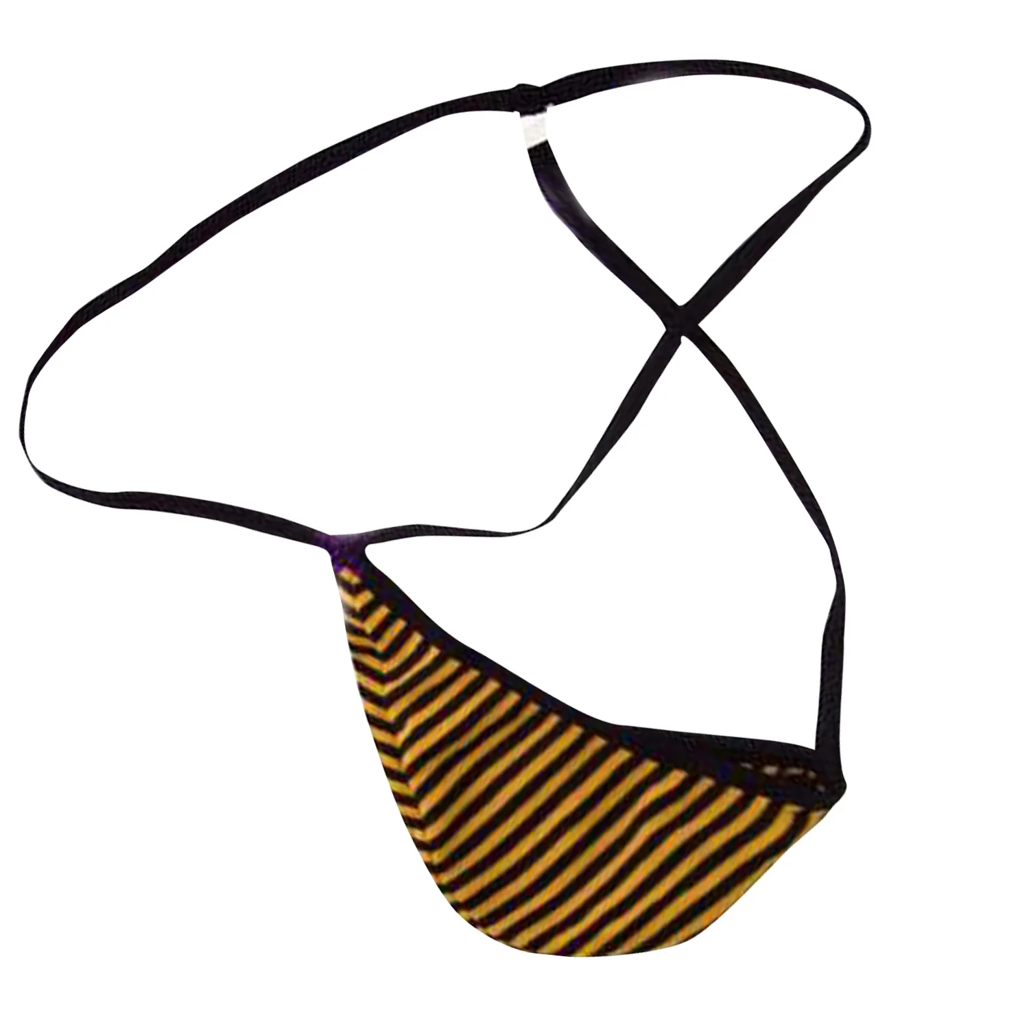 

Dew new men pouch thong narrow pants tide male T small soft absorbent cotton stretch stripe gay jockstrap sexy men underwear