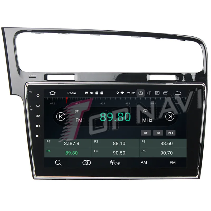 TOPNAVI Octa Core Android 9 0 Автомобильный мультимедийный плеер для VW Golf 7 2013 2015 Авторадио GPS