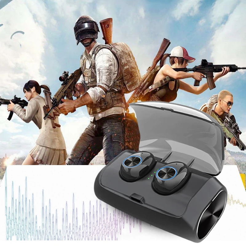 V6 беспроводные наушники Bluetooth гарнитура с шумоподавлением наушники TWS стерео наушники с микрофоном зарядная коробка для телефона