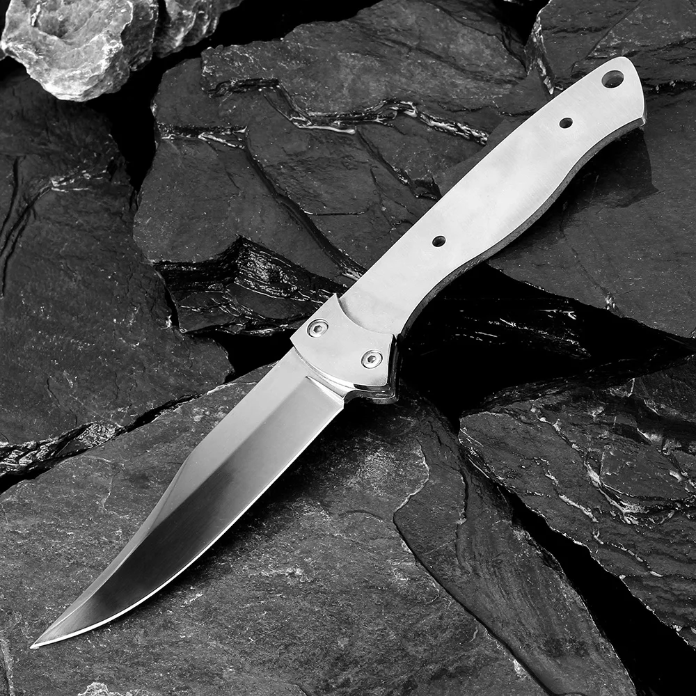 

XITUO Sharp DIY fixed blade knife 440c stainless steel diy handle knife blank camping tactical survival pocket hunting knife EDC
