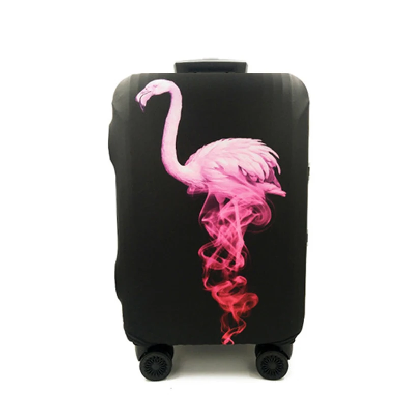 Flamingo HMUNII INS Модный чехол для чемодана для путешествий по всему миру, подходит для чемоданов 18-32 дюймов, аксессуары для путешествий - Цвет: Flamingo