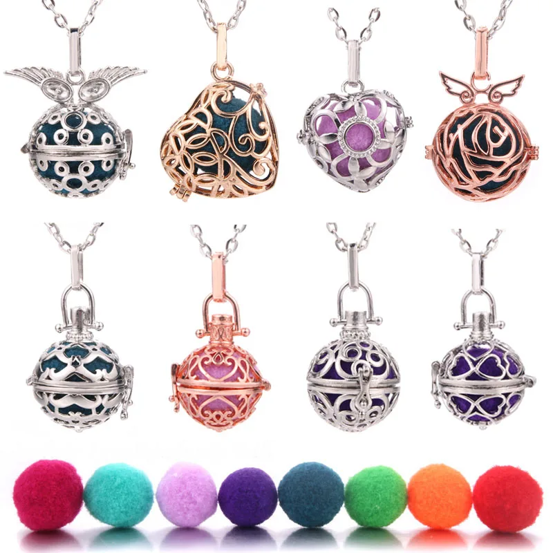 2019 New Aromatherapy Necklace Pendant Jewelry Open Locket Essential Oil Diffuser Perfume Scent Aroma Necklaces | Украшения и