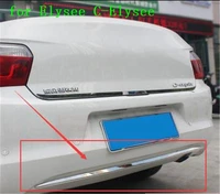 car accessories stainless steel trunk trunk under the tailgate trim fit for 2014 2018 citroen elysee c elysee 1pcs car styling