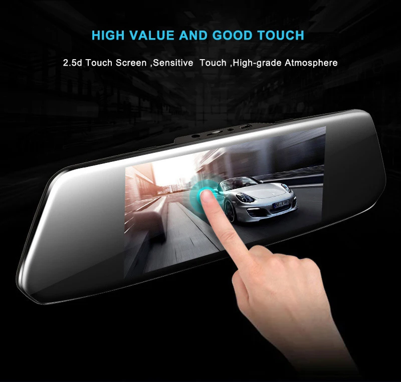 CHARONPLU DVR Dash camera Dual Dash Cam Car Dash camera Mirror Dash Cam 4 k/gps/Con Vision Nocturna камера заднего вида Full HD 1080P
