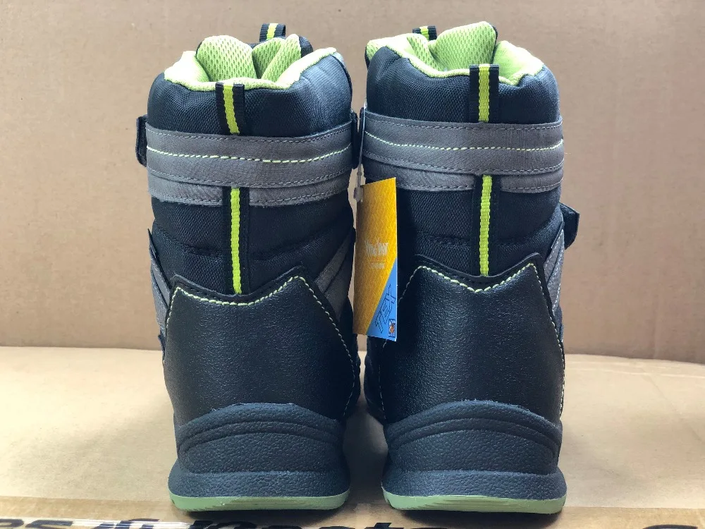 NEW Children Winter Shoes Boys Snow Boots With Thicken Plush Top Boots Fashion Waterproof Wearable For Winter-25~-35