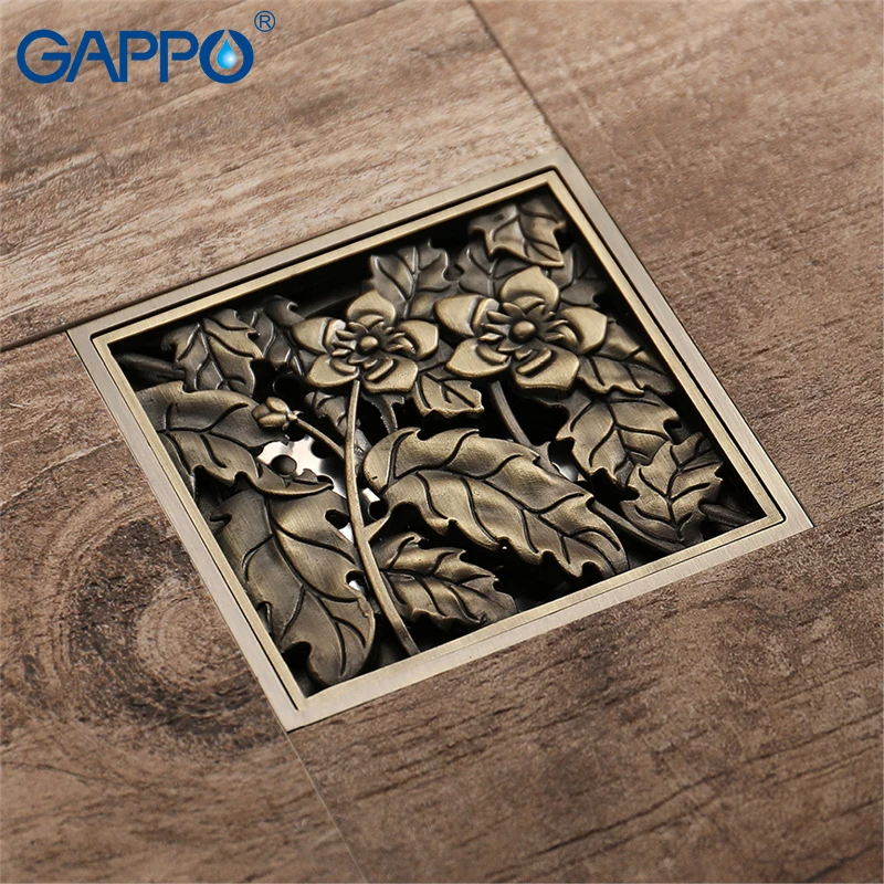 GAPPO прямоугольный дренаж с защитой от запаха напольная Крышка для ванной комнаты