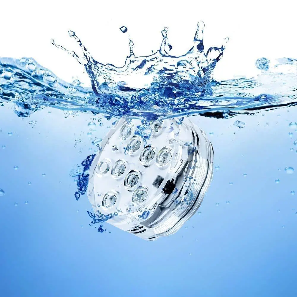 Погружной светодиодный светильник RGB на аккумуляторах водонепроницаемый