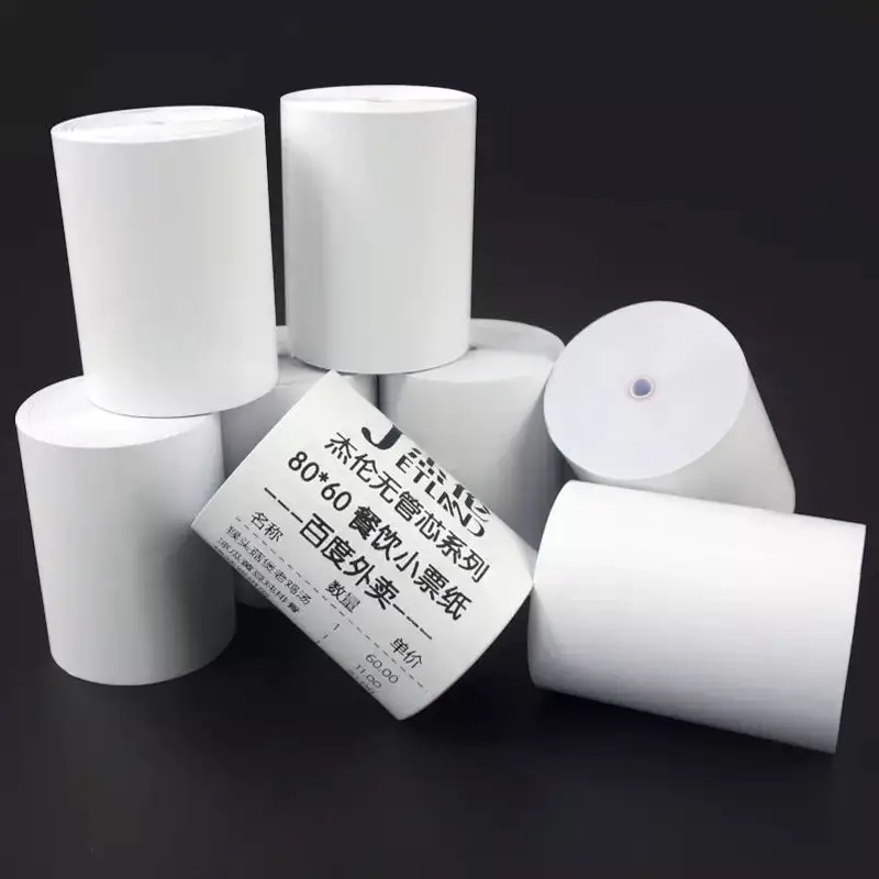 Термобумага 57 мм x 30 без сердечника картон 64 рулона кассовая бумага|pos paper|thermal paper