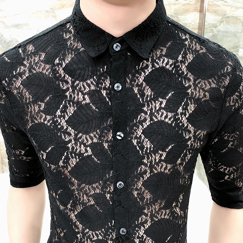 Индивидуальная распашная рубашка мужская мода 2018 лето Slim Fit Мужские рубашки с