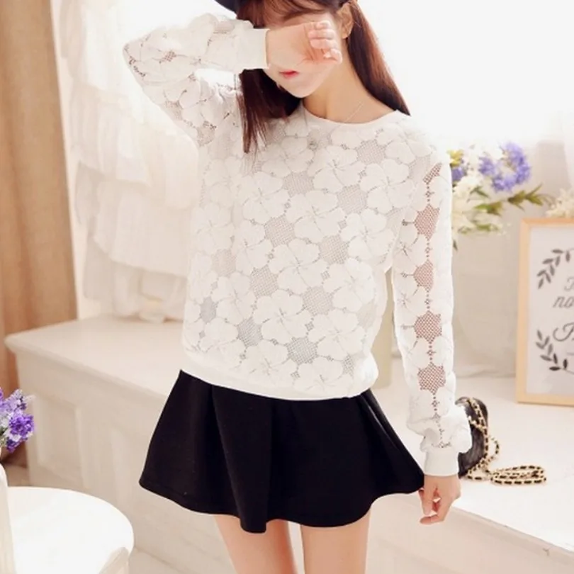 Новинка 2017 свитер с круглым вырезом женские кружевные толстовки вырезами