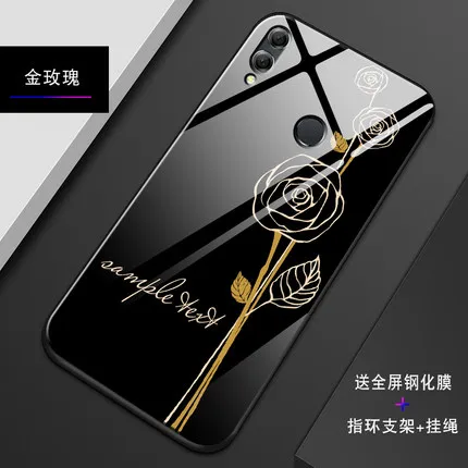 Милый мультяшный чехол из закаленного стекла для huawei Honor 8X, защитный чехол s для huawei Honor 8 X, чехол Honor8X, чехол - Цвет: A4
