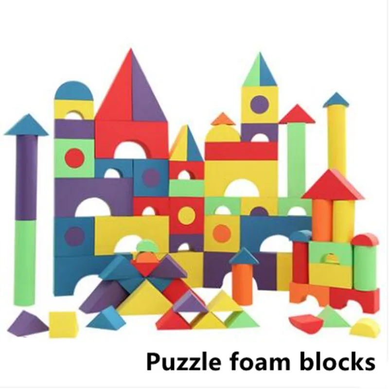50 шт. Детский конструктор из пены эва|Блочные конструкторы| |