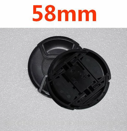 

10pcs/lot 58mm center pinch Snap-on cap cover LOGO for nikon 58 mm Lens