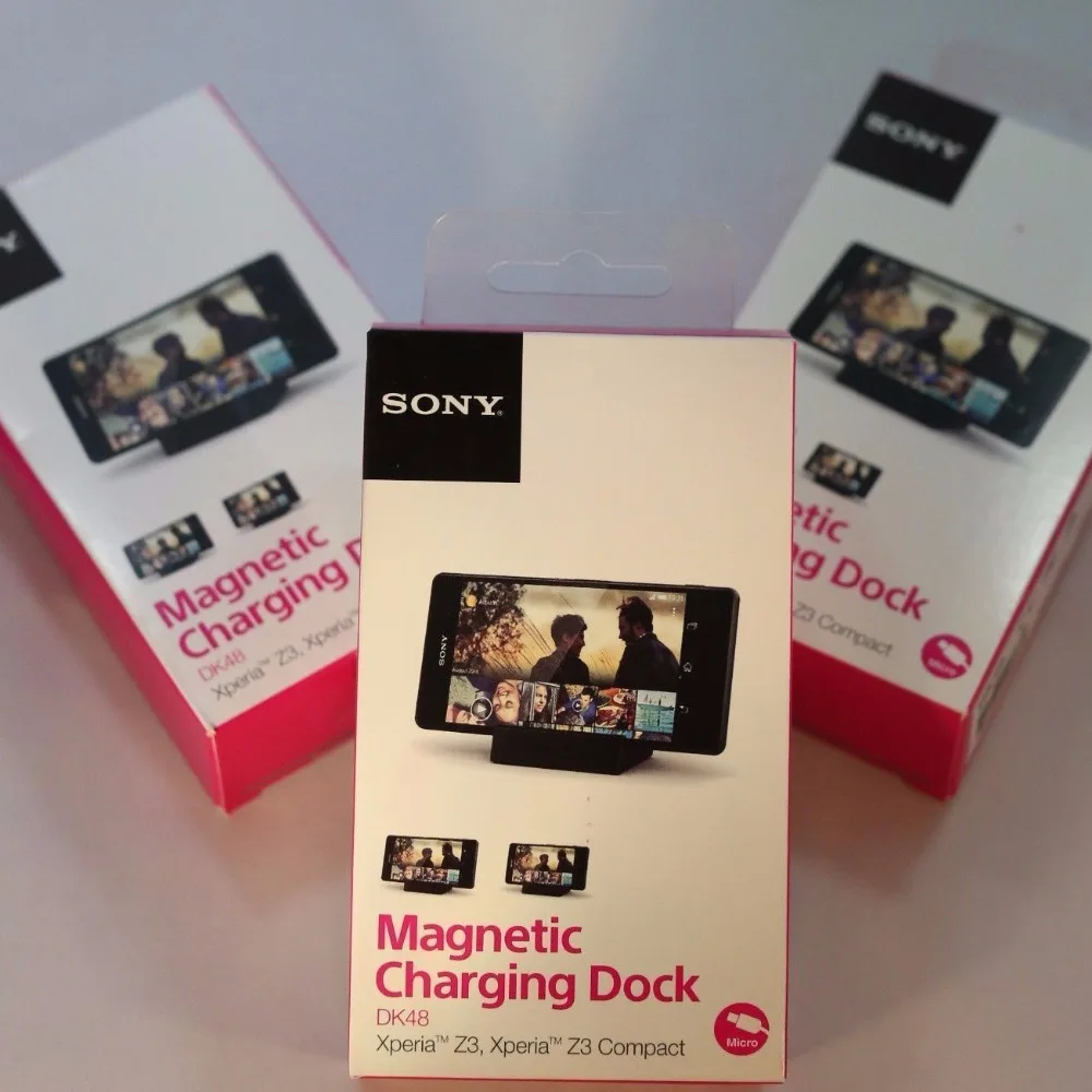 Оригинальная Магнитная зарядная док-станция Sony DK48 зарядное устройство для Xperia Z3