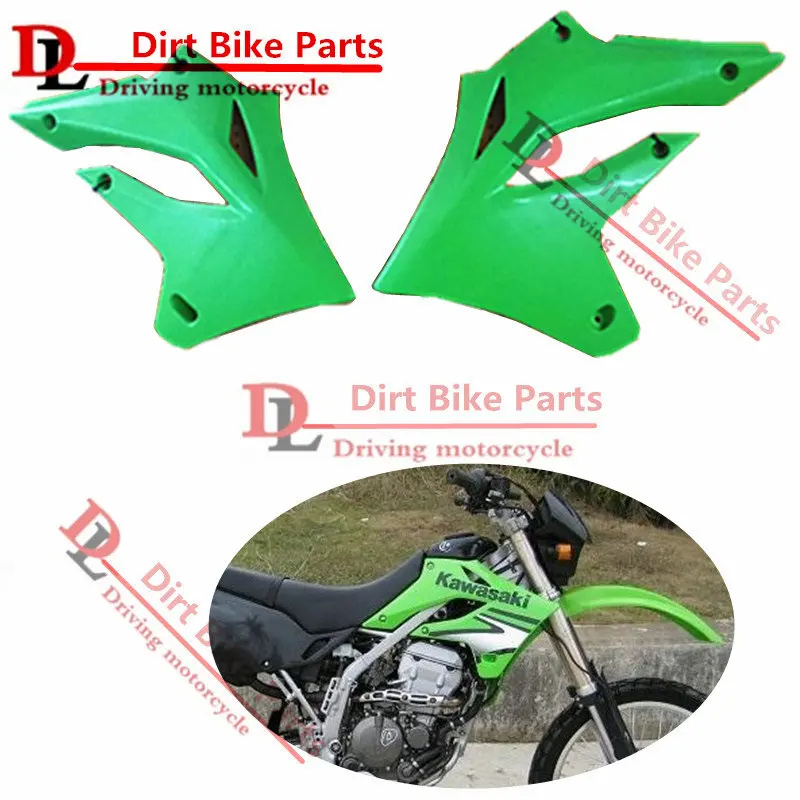 Левая и правая зеленая передняя сторона Пластиковая крышка для Kawasaki KLX250 1994 2007