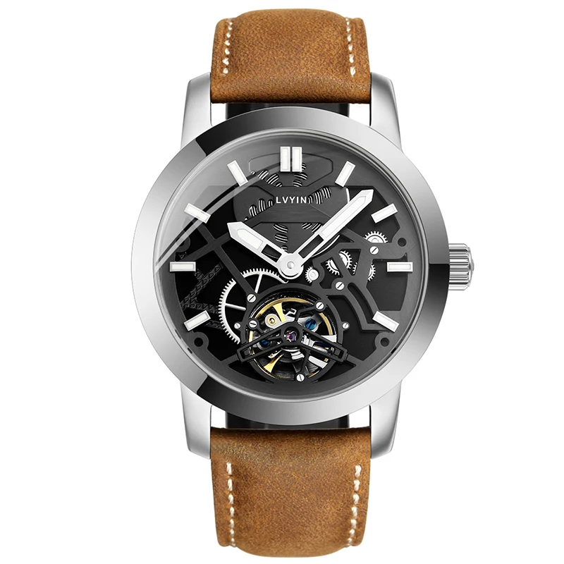 Lvyin 2018 Fashion Mechanical Watch Men Automatic Wrist Waterproof Men's Stainless Luxury Watches | Наручные часы