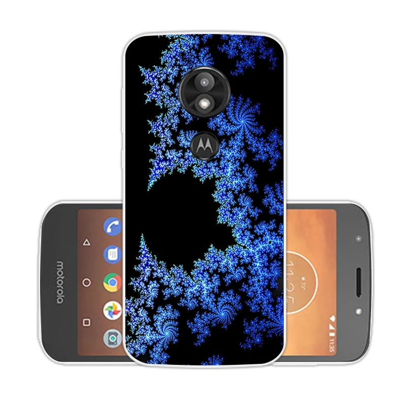 5.2 inch Soft Silicone for Motorola E5 Play Slim TPU Phone Shell MOTO E5Play Transparent Gel Ultrathin Blue Coque |