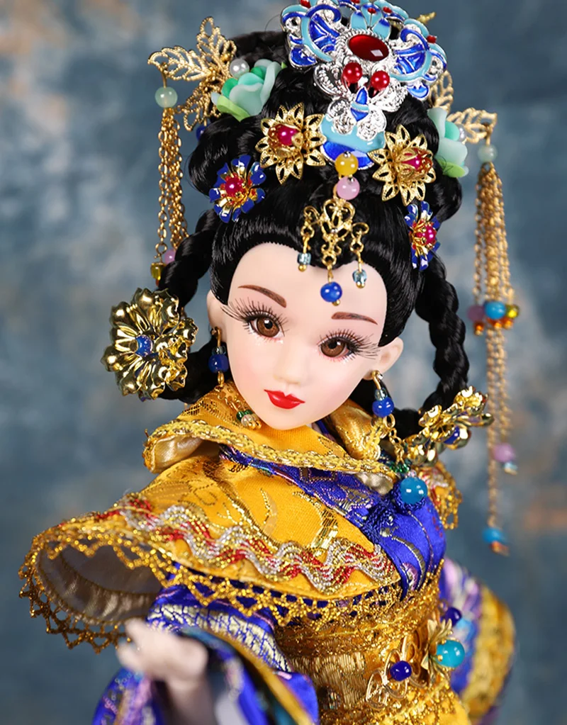 35 см ручной работы китайская принцесса куклы 1/6 Bjd кукла Классическая династия Мин девушка куклы лучшие рождественские подарки на день рождения D2115