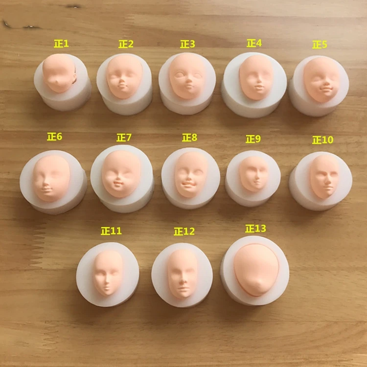 1pcs 3D Baby Face Soft Clay Mold Tools Silicone Cake Chocolate Candy Baking Fondant Decorating | Дом и сад