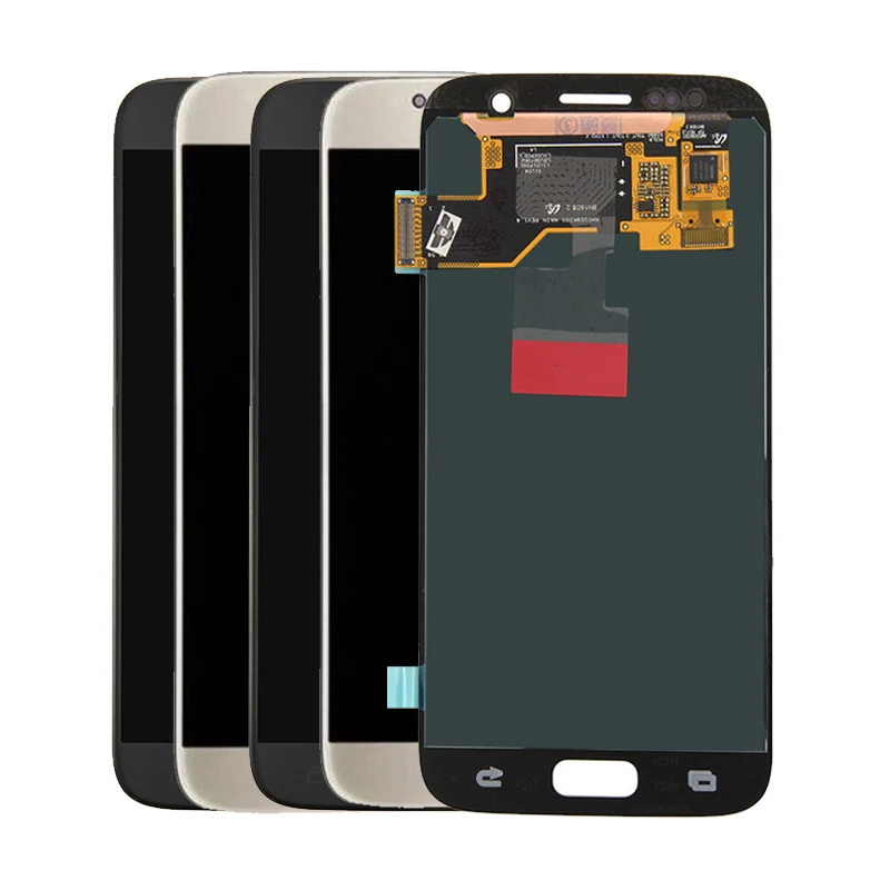 AMOLED для Samsung Galaxy S7 lcd G930 G930F G9300 ЖК экран + сенсорный дигитайзер стеклянная панель в