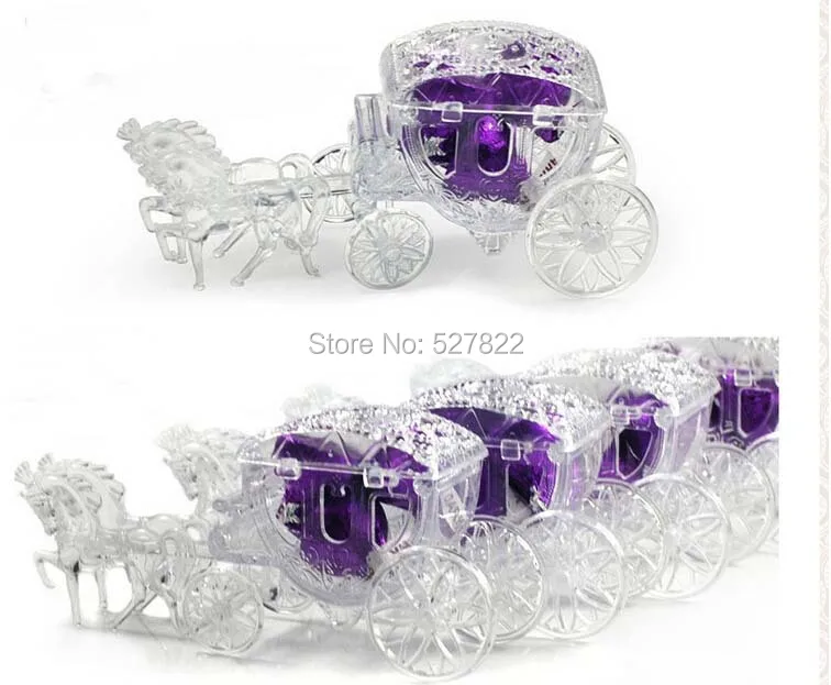 20 шт. волшебная коляска свадебные коробки прозрачная коробочка для сладостей