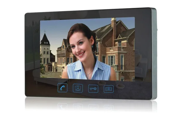 ZHUDELE New Arrival Home Security Intercom System 7&quotVideo Door Phone 700TVL HD Camera Night vision ID card &amp Password Unlock 1V3 |