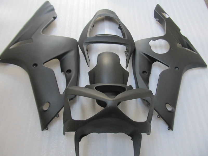 

Высокое качество ABS обтекатель комплект для Kawasaki Injection NINJA ZX 6R 2003 2004 zx6r 03 04 все матовые черные Обтекатели набор JX48