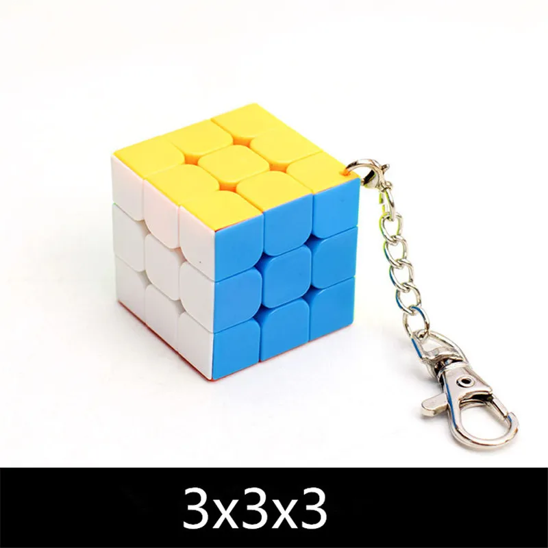 Мини 3x3x3 2x2x2 волшебный куб брелки цилиндр лист куб брелок Куб Рюкзак для игрушек сумка подвеска Украшение