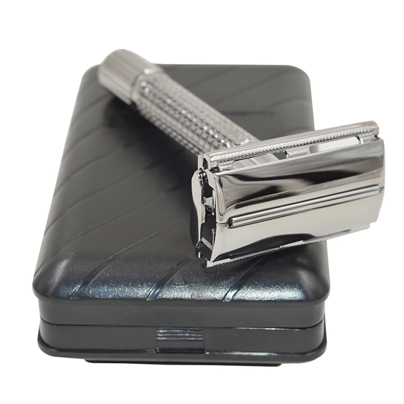 

8.5cm Long Handle Chrome Double Edge Safety Shaving Razor