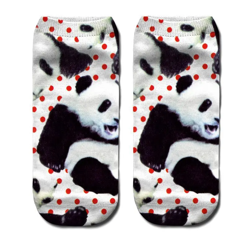 Fashion 3D Cute Short Socks Women Student Harajuku Print Kawaii Animal Warm Ankle Funny for Female Girls Birthday Gift Owl | Женская