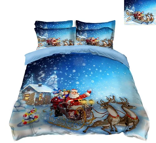 3d bedding set 3D комплект постельного белья для близнецов, король, королева, Рождественская детская кровать, декоративная простыня, наволочка, пододеяльник, простыня, постельное белье king size - Цвет: 3d bedding set