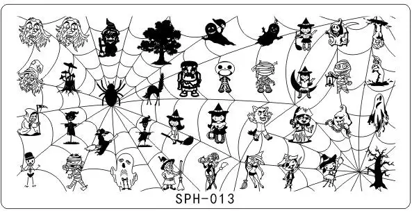 8 шт. Новый Хорошее качество прямоугольник штамп шаблон ногтей Таблички