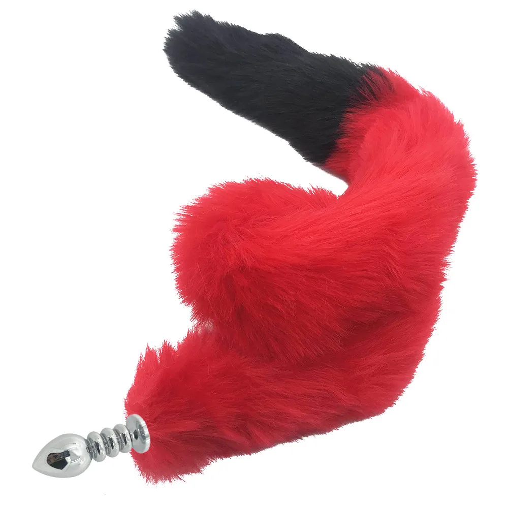 80 см длинный хвост секс игрушка собачий Анальные игрушки плюшевая силикагелевая