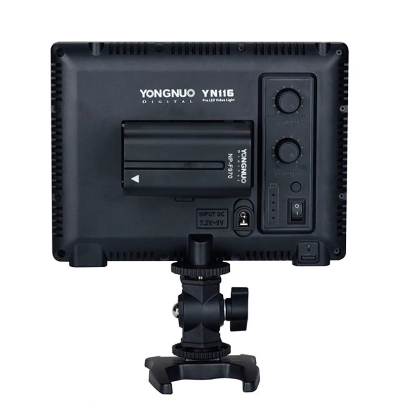 Yongnuo YN116 Pro LED светильник 3200 5500K Bi color CRI95 + 12W 116 SMD s на камеру комбинированная