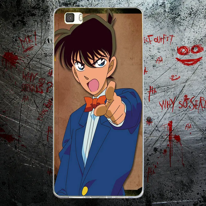 Soft TPU Silicone Phone Cases for Huawei P8 P9 P10 P20 Mate 10 Pro Y5 Y6 II Y7 Honor 6X 7X 9 Lite Famous Anime Detective Conan | Мобильные