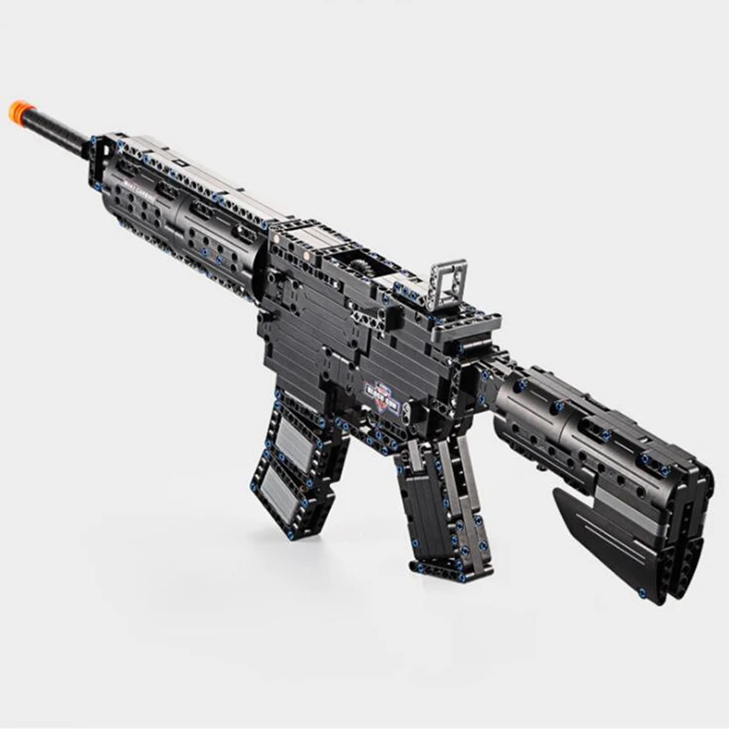 Игрушечное оружие страйкбол воздушные пистолеты и MP5 M4A1 пулемет игрушка 621 шт Строительный блок кирпич детская наружная игра CS Косплей модель
