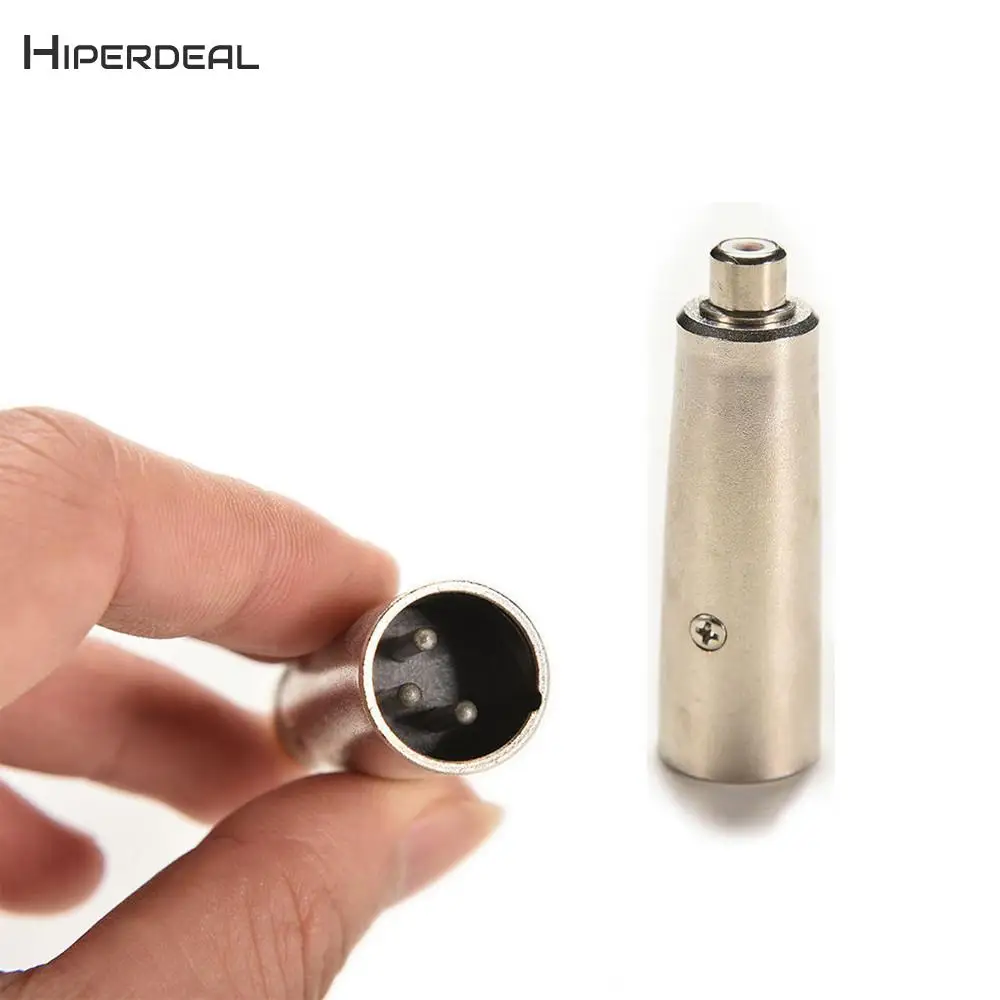 HIPERDEAL 3-контактный XLR штекер на гнездо RCA аудио разъем Mic кабель миксер адаптер