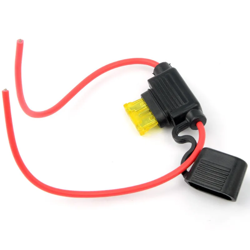 

20A+14AWG Low Profile Case Fuse Holder Blade Waterproof inline Middle Fuseholder High Quality P31
