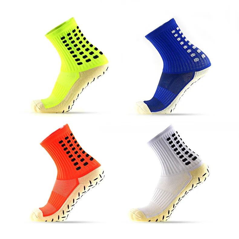 4 пара/лот футбольные чулки мужские короткие носки противоскользящие спортивные