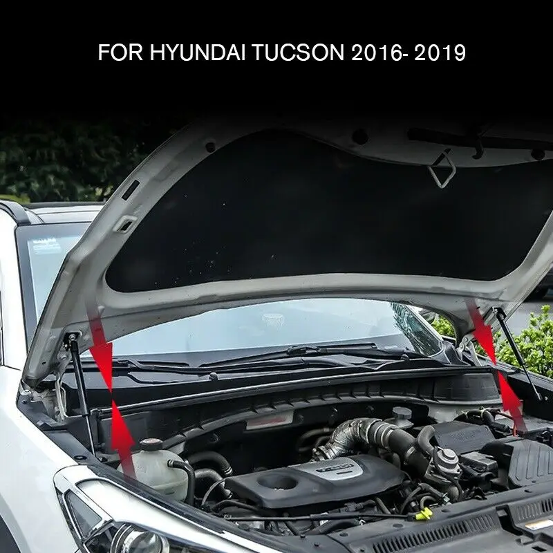 Pcmos буксировочная тяга подходит для hyundai Tucson- передняя крышка капота подъемные опорные амортизаторы внешние части новые