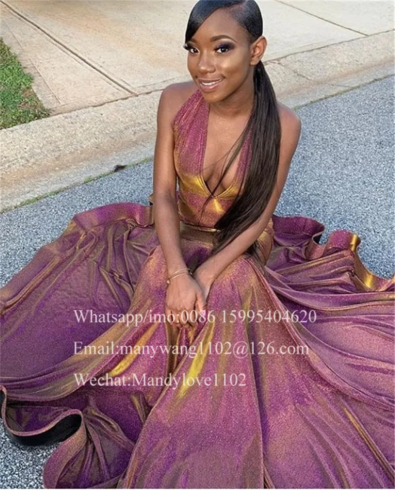 Сексуальное платье с v-образным вырезом, Vestido De Gala, черное платье для выпускного вечера с русалочкой для девочек, Длинные вечерние уникальные платья с коротким шлейфом