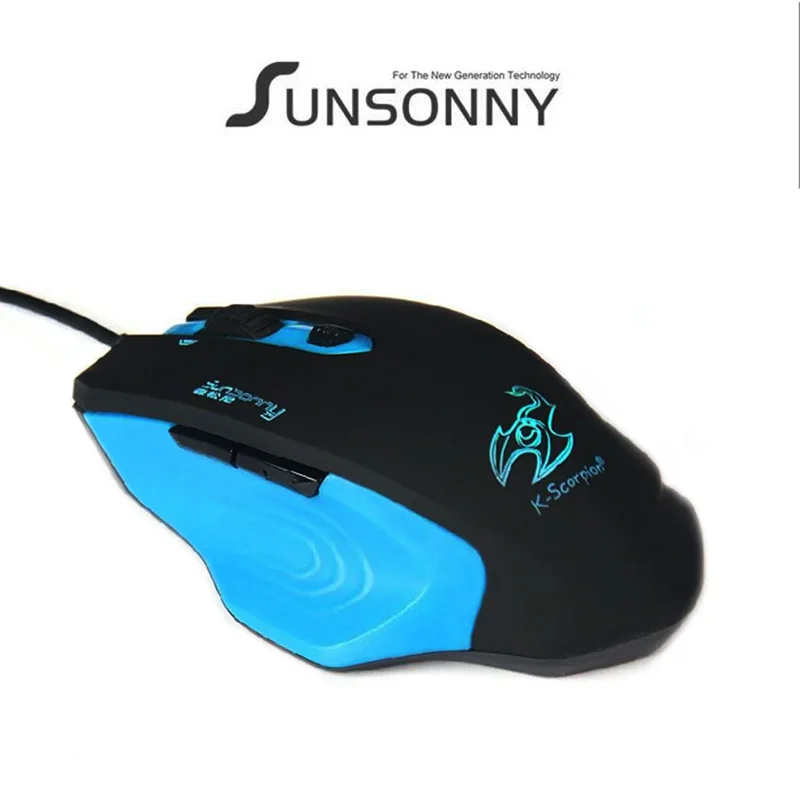 Brand Sunsonny SM-8580 Wired Optical USB Mouse Professional For Video Game Desktop Computer Home Business Office Use Laptop Mice |