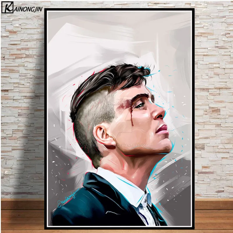 005 Peaky Blinders плакат Cillian Murphy ТВ-шоу киноактер плакаты и принты Холст Живопись стены Искусство картина для комнаты домашний декор - Цвет: 005