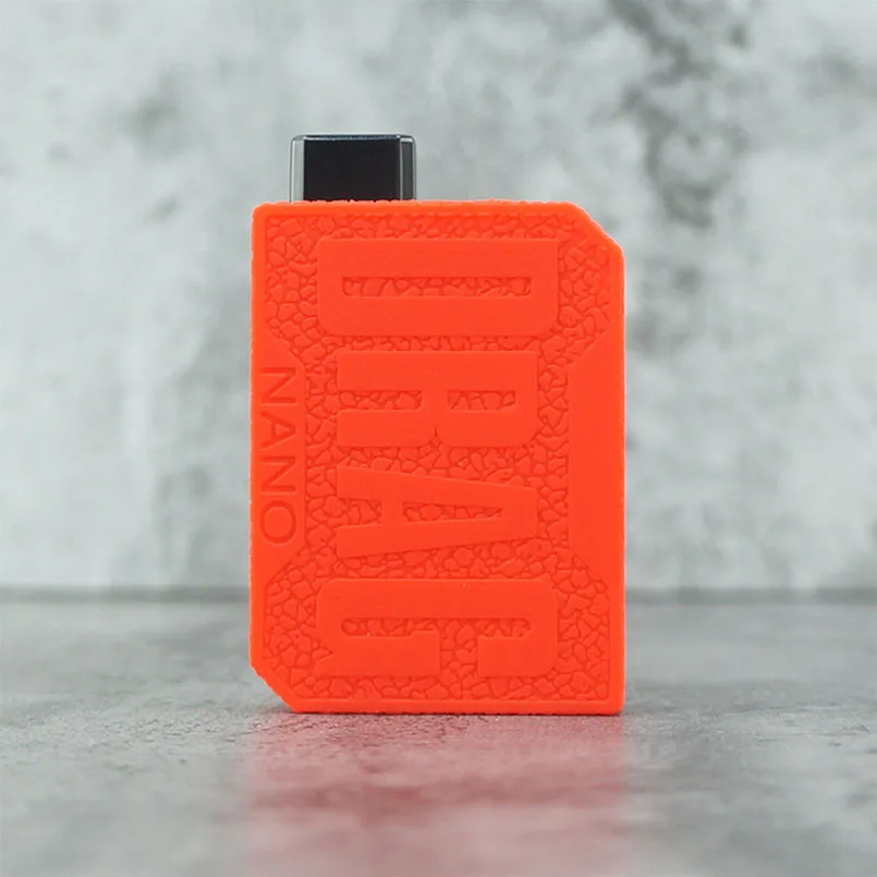 Red Текстурированный чехол для кожи VOOPOO Drag nano TC защитный Модифицированный корпус силиконовый чехол для крышки экрана обертывание для Drag 2 nano - Цвет: Red
