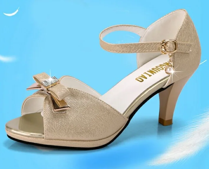 Сандалии женские на шпильке 6 см Босоножки с открытым носком туфли принцессы