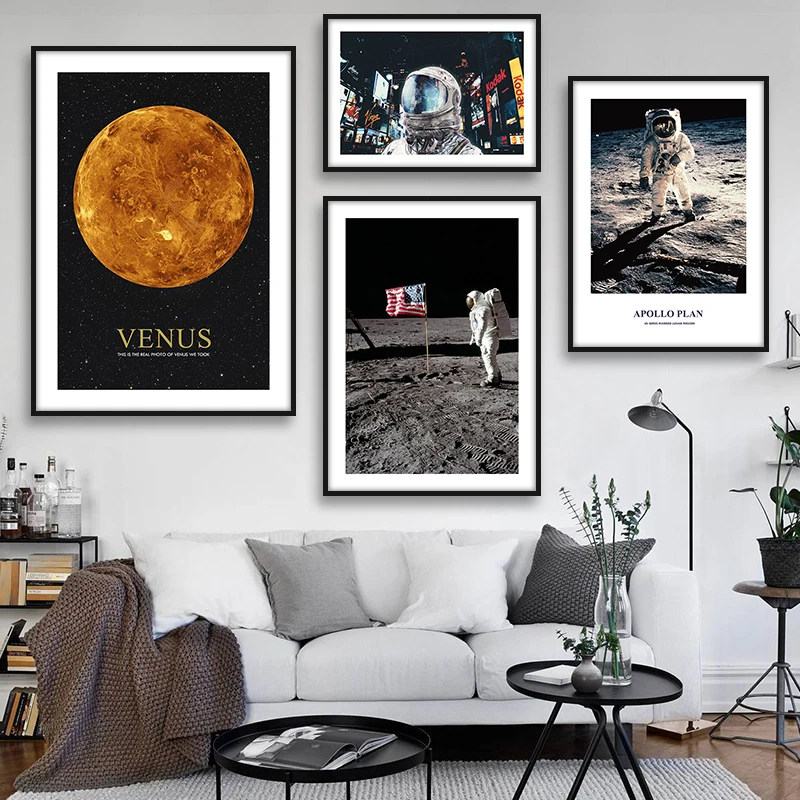 Venus астронавт холст искусство стен живопись настенные картины для гостиной