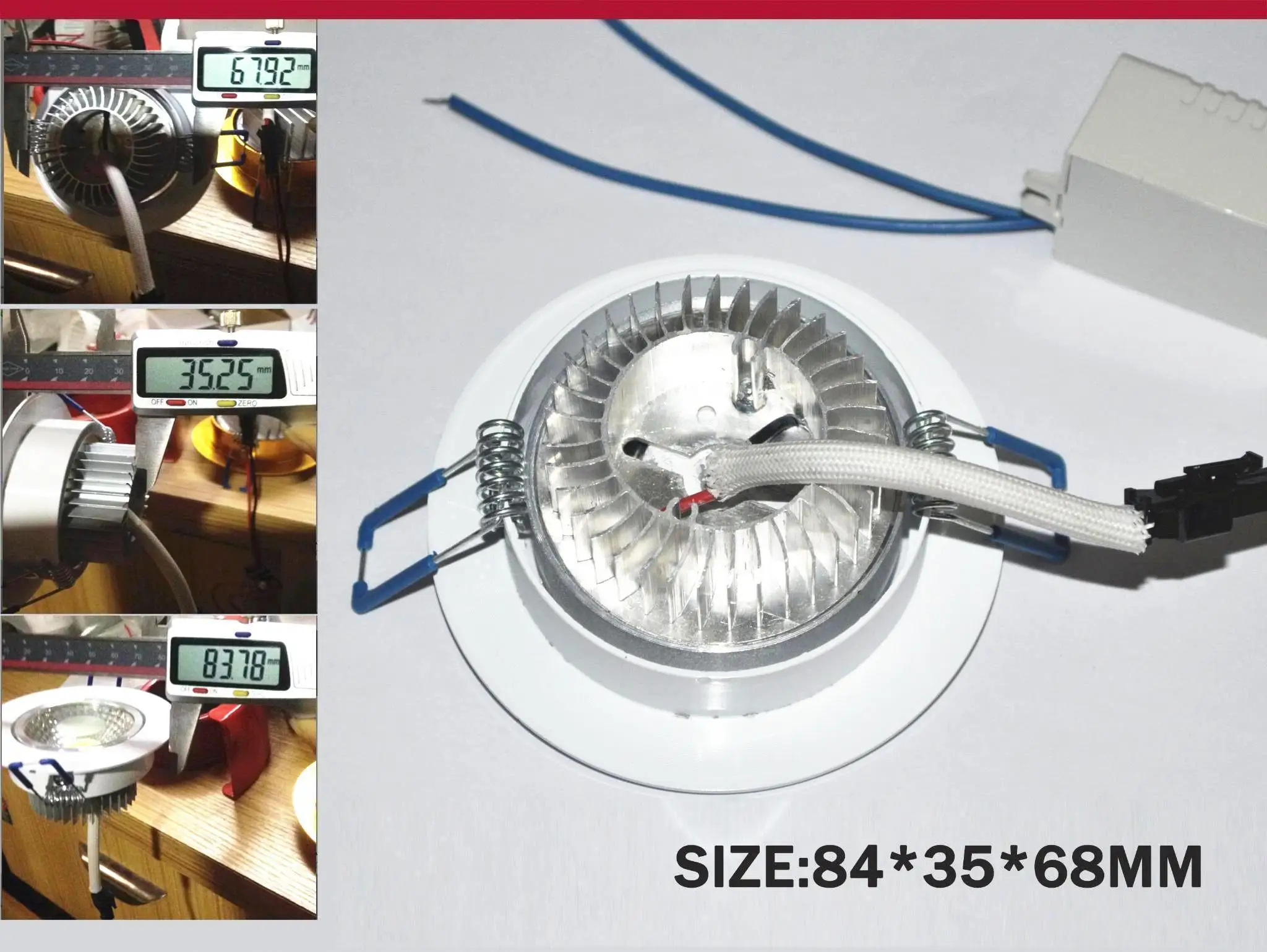 Точечный светильник epistar Встраиваемый светодиодный потолочный с COB чипом