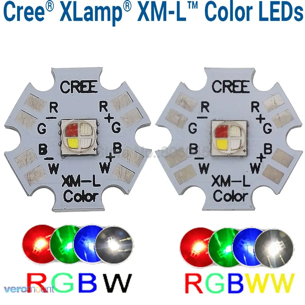 5 шт./лот! Cree XLamp XM L XML RGBW RGB белый или теплый цвет 12 Вт светодиодный излучатель